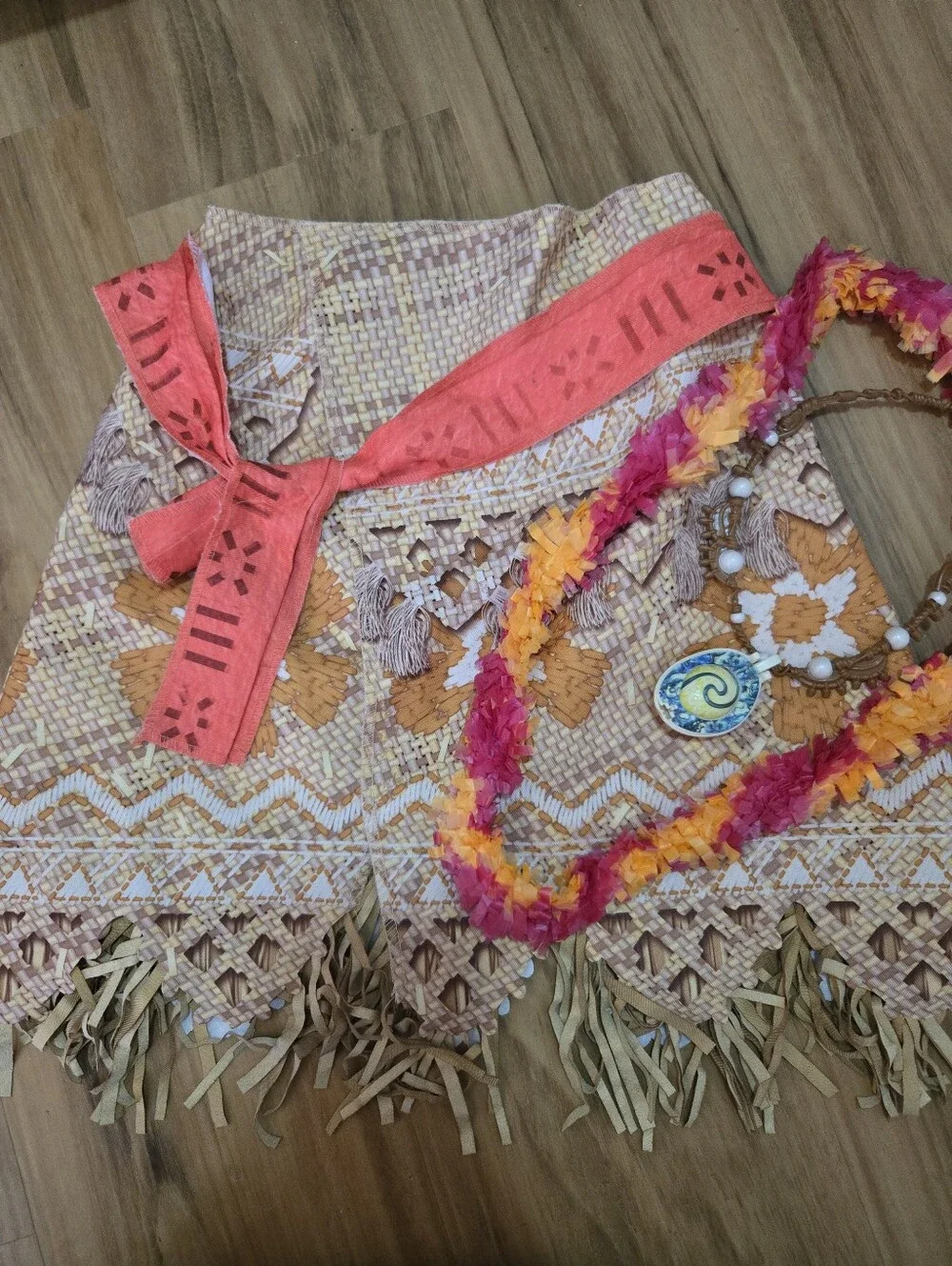 4/$15 Disney Moana Kids Costume Sz 8 Dress Up Halloween Party Dress